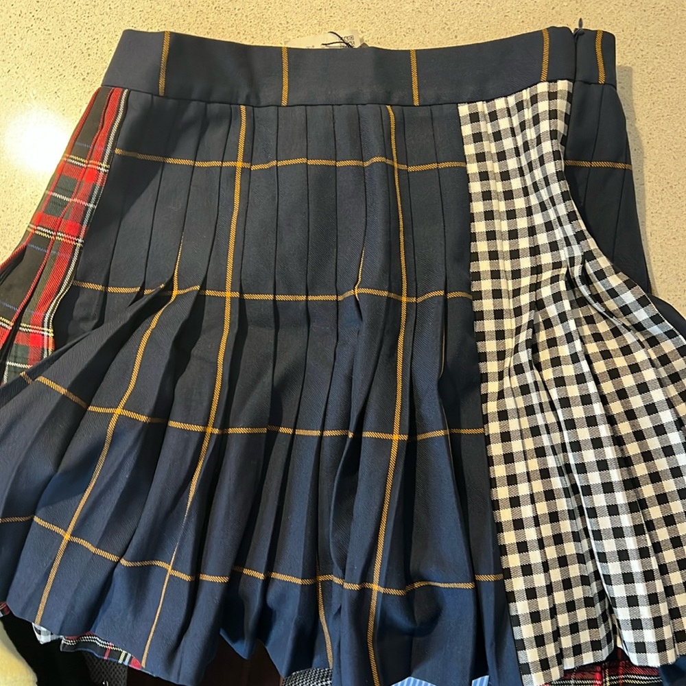 Zara Navy Stripe Skirt